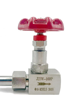 不锈钢内外丝压力表针型阀J21W-160P截止阀外螺纹焊接截止阀高压