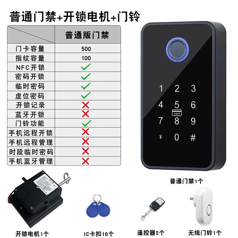 狼管家老式机械门锁升级密码指纹遥控手机远程开锁装电池免布线