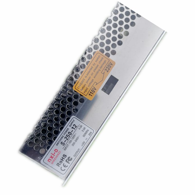 S-250-24 V 11A开关电源220VAC转DC24V S-350-12 -5 -48V带通风机