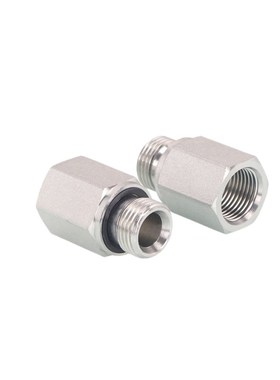 5B-WD英制4分G螺纹内外丝直通高压油管双公螺丝补芯转换接头ED圈