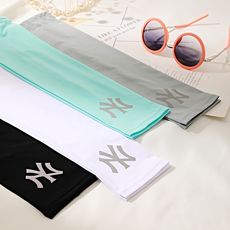 韩国东大门冰袖男女款冰丝防晒手袖护臂户外骑行开车防Z紫外线袖