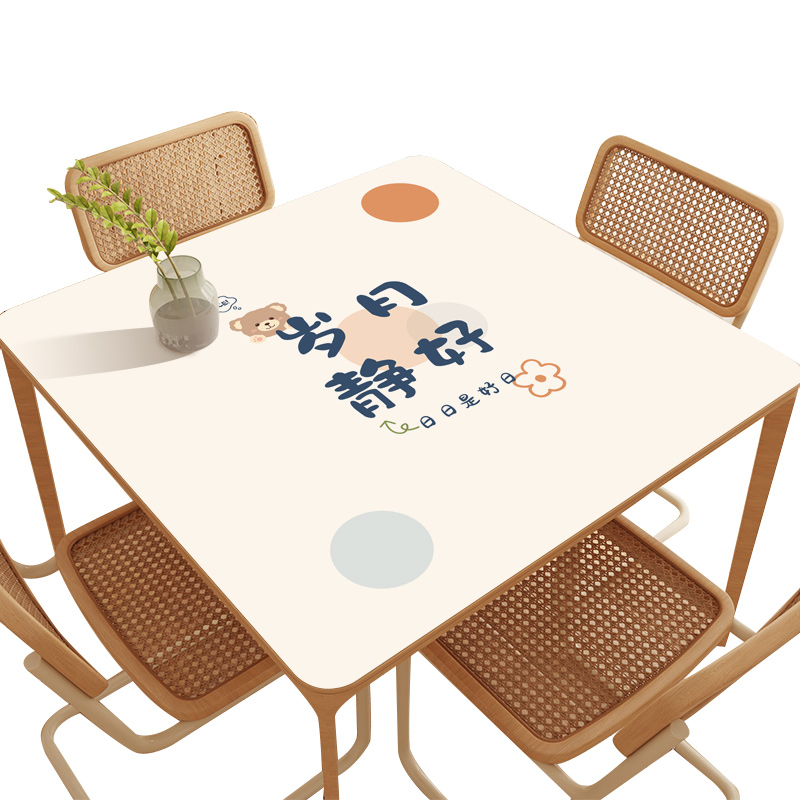 正方形皮革桌布防水l防油免洗防烫pvc方桌垫餐桌电视柜茶几硅胶垫