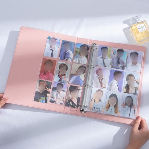 B5卡册名片收纳册卡片收集册卡册追星ins7寸明信片收纳册卡册9格