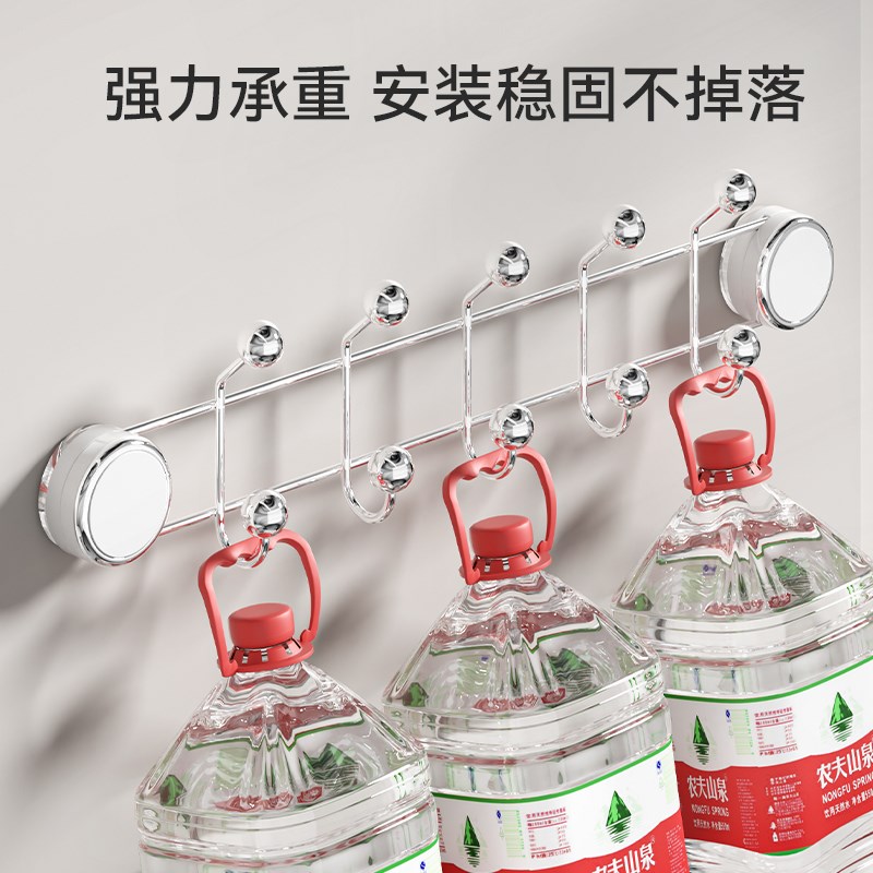 吸盘门后挂钩挂衣架免打孔粘钩强力D承重排钩入户门壁挂无痕挂衣