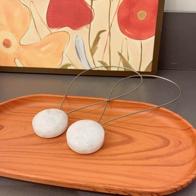 窗帘绑带扣式轻奢高档卧室客厅带磁性挂钩法式窗纱帘磁吸扣绑绳