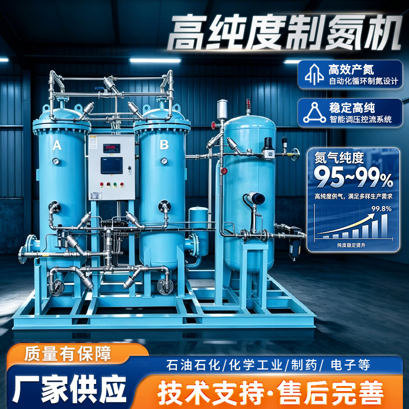 制氮机工业高纯度小型食品PSA变压吸附气体石油化工氮气置换装置
