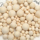 70mm实心圆球无孔木珠手工diy珠子圆禾木圆形木球文玩玉米球胚
