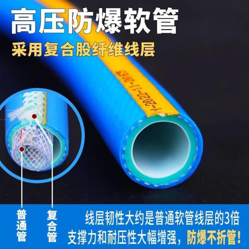 高压防爆水管牛筋软管家用4分6分塑料浇水管子防冻1寸水泵蛇皮管