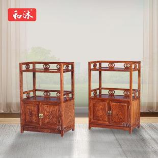 储物柜厨房橱柜 和沐红木家具茶水柜客厅餐边柜置物刺猬紫檀明式