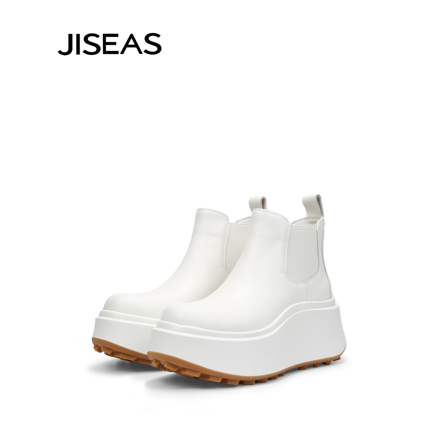 JISEAS时尚英伦风切尔西靴