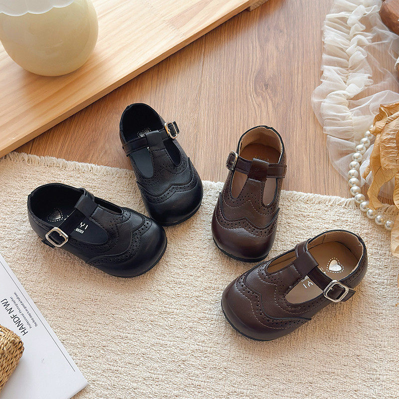 真皮女童小皮鞋2026新款学院风玛丽珍公主鞋英伦风单鞋软底豆豆鞋