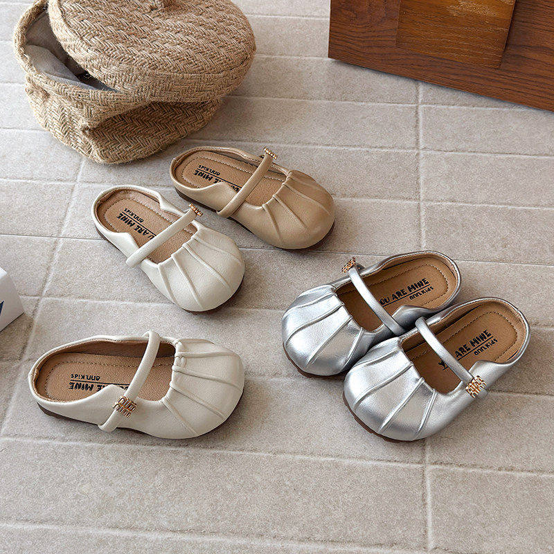 真皮女童小皮鞋2026春秋新款儿童平底软底防滑公主鞋百搭休闲单鞋