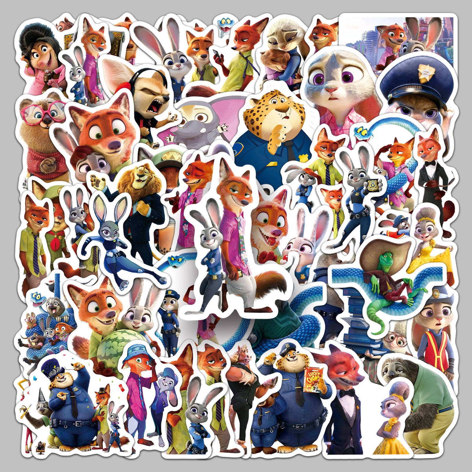 疯狂动物城贴纸朱迪尼克可爱周边