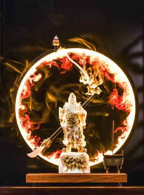 关二爷招财武财神家用客厅办公室公司开业财神工艺品关羽关公摆件