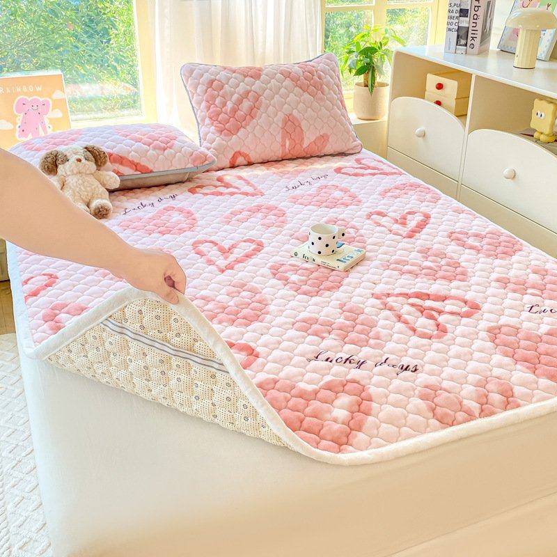 牛奶绒床垫冬季加厚保暖家用床褥垫冬天珊瑚绒毯床单人床护垫软垫,床上用品,床垫/床褥/床护垫/榻榻米床垫,淘宝优惠券,粉丝福利购,淘宝优惠卷