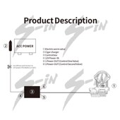 Elcectric Remote Exhaust Valve NEW 2.0inch Cutout kit Contro