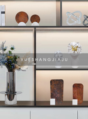 北欧创意家居现代玄关铜片复古艺术工艺品摆O饰客厅样板间软装饰