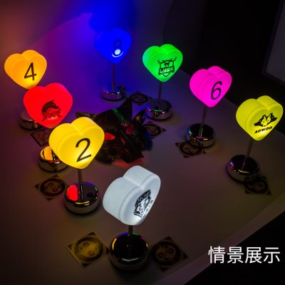 高档狼人杀号码灯道具桌游灯号码牌充电灯上警数字灯饭局剧本杀氛