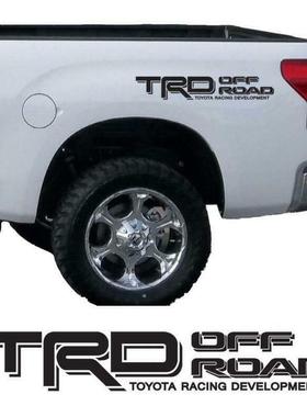 适用于丰田坦途车标TRD OFFROAD改装贴 个性装饰车身贴纸防水拉花