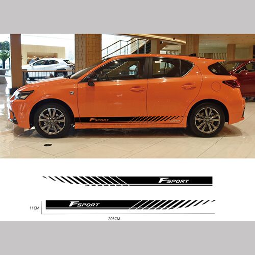 适用于雷克萨斯Lexus CT汽车贴纸 条纹装饰侧裙车身贴拉花划痕贴