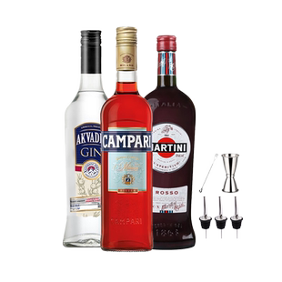 尼格罗尼鸡尾酒调酒套装马天尼威末金巴利苦味力娇酒金酒进口洋酒