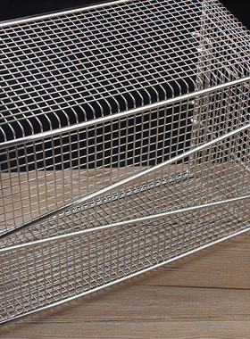 【26F电镀】蓝色长柄炸篮炸筛商用电炸炉炸鸡薯条炸框炸锅滤油筛