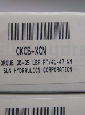 美国SUN CKCB XCN先导打开单向阀带标准导压 工程X机械液压泵配件