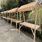 市集摊位展示架户外木质摊位车网红夜市活K动摆摊桌集X市棚架可折