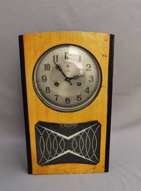 民俗怀旧老物件电风扇80年代录音机H挂钟民宿装饰品影视道具摆件