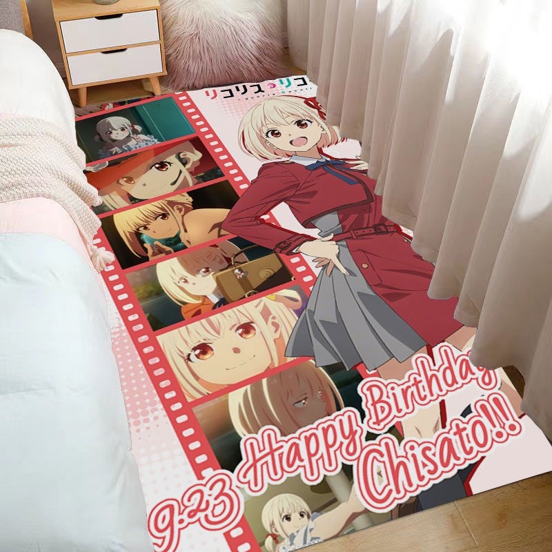 LycorisRecoil莉可丽丝周边大面积全铺地毯千束W泷奈卧室床边毯