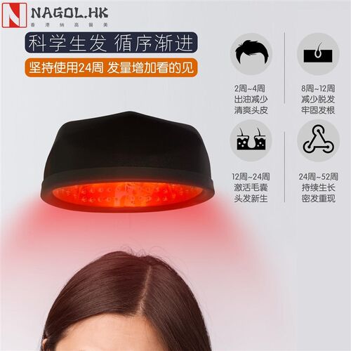 低能激光生发仪密发梳LLLT红光生发帽盔脂溢性生理W性脱发植发护
