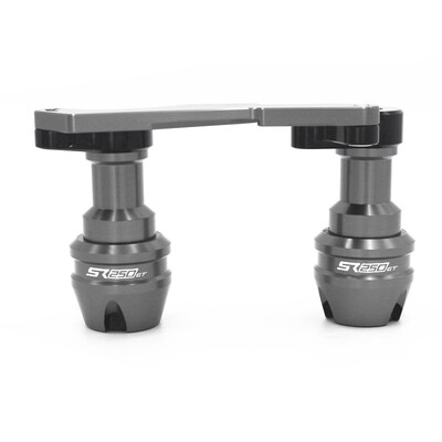 适用于隆鑫无极SR250GuT改装排气管防摔球后轮保险杠保护柱棒配件