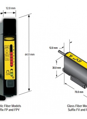 邦纳光纤放大D12EP6FV/SP6FV/SP6FP/SPC6FPY/SP6FPH/,D12DAB6FV/F