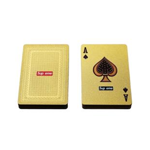 Sup eme FW13 Gold Deck of Cards 潮流 金色 扑克牌 金箔 土豪金