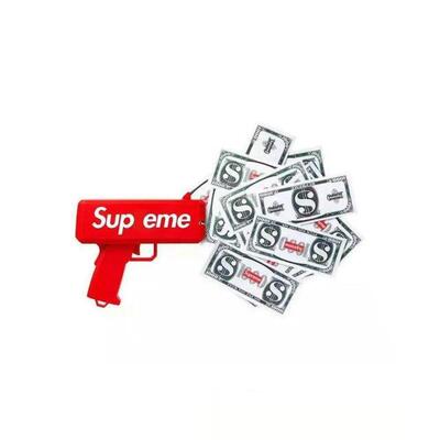 Sup eme 17ss Money Gun 美金喷钱机玩具潮流摆件派对撒钱机喷纸