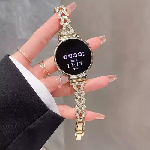 V字金属闪钻女士表带GT6