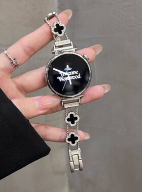 适用华为gt6手表gt5表带新款gt4轻奢四叶草贝母GT5pro金属watch5时尚gt3智能手表gt2女士watch4/3pr爆41小众