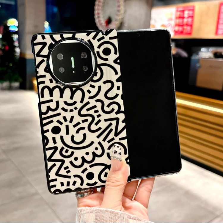 适用华为MateX7手机壳中轴磁吸