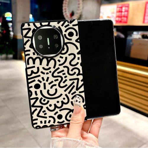 适用华为MateX7手机壳中轴磁吸