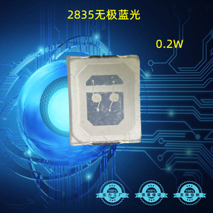 红光 2835无极性灯珠 翠绿 黄光 2835贴片LED 白光 2835无极蓝光