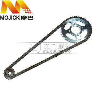 摩托车配件适用铃木悦酷GZ150 A三件套链条套S链大小飞链轮牙盘