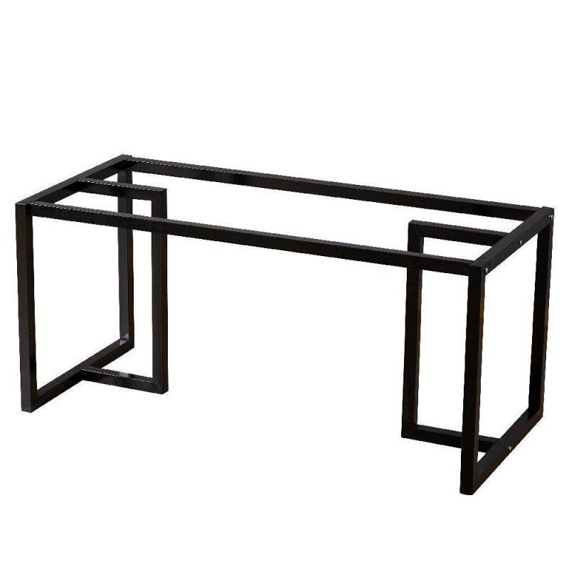 新款铁艺桌腿岩板架子茶几腿长方形F桌架支架底座办公桌餐见描述