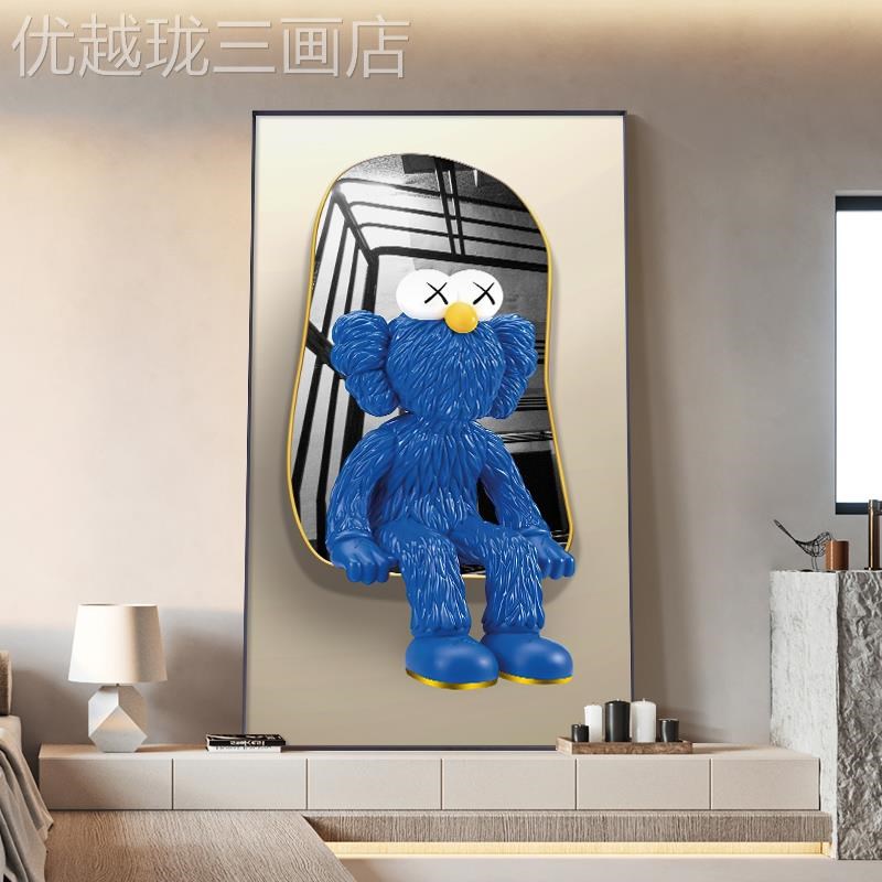 网红关现代f入户玄饰走廊过术道楼梯挂卧时尚暴室力熊装艺