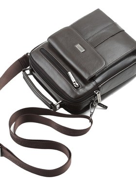 Genuine Leather Messenger BagA Mens Shoulder Bags for Men F