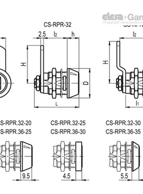 Elesa+Ganter伊A莉莎冈特 CS-RPR. 闩锁
