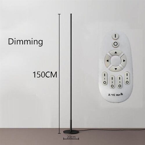 Nordic LED Floor lamp Vertical Strip Round  FloSor Light Bed