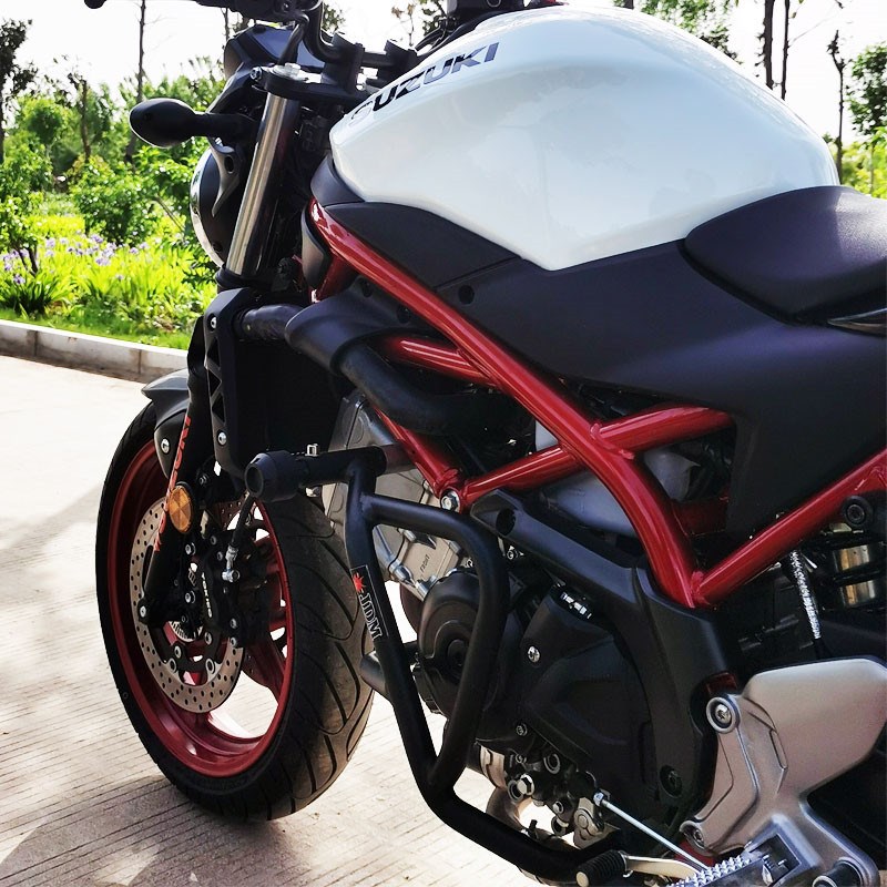 JDM适用于铃木SV650摩托车保险杠弹簧缓冲Q护杠竞技杠防摔杠改装