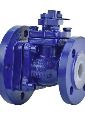 变径放料球阀FQ41F46-16C 衬四F氟铸钢化工管道反应釜底罐底放料