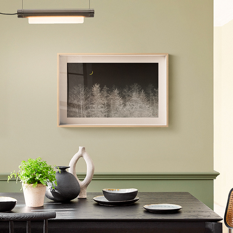 网红美野地树子景日式厅装饰自系愈饭T厅挂餐唯美风壁