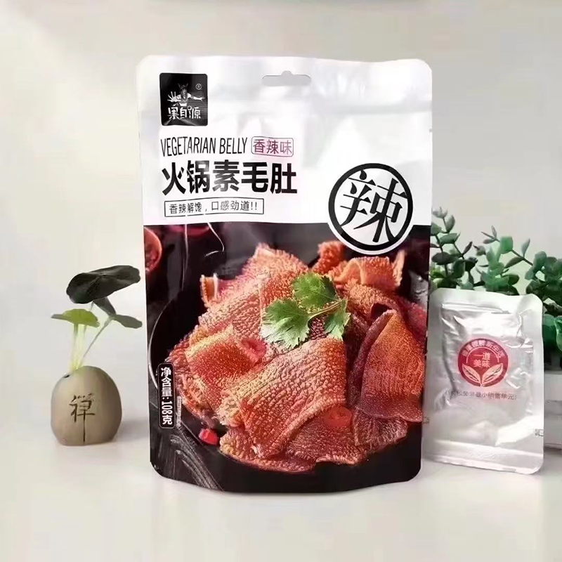 包郵果自源香辣味鮑炒魷魚海帶結(jié)火鍋素毛肚三帶辦公休閑解饞零食